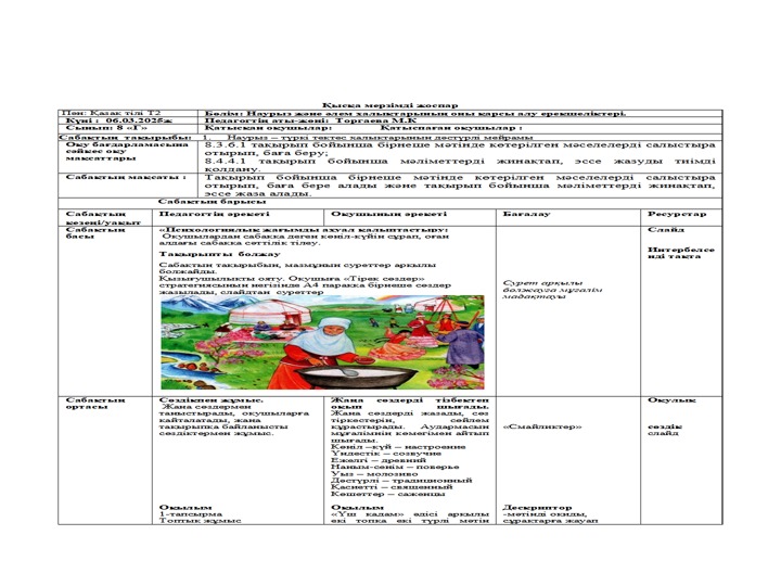 «Мұқағали – мәңгілік ғұмыр» ақын шығармаларын оқытуда оқушылардың шығармашылық қабілеттерін ояту»