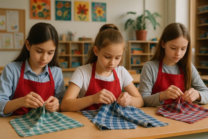 «Алжапқыш тігу технологиясы» еңгізілген  әдістемелік құралдын нәтижесі